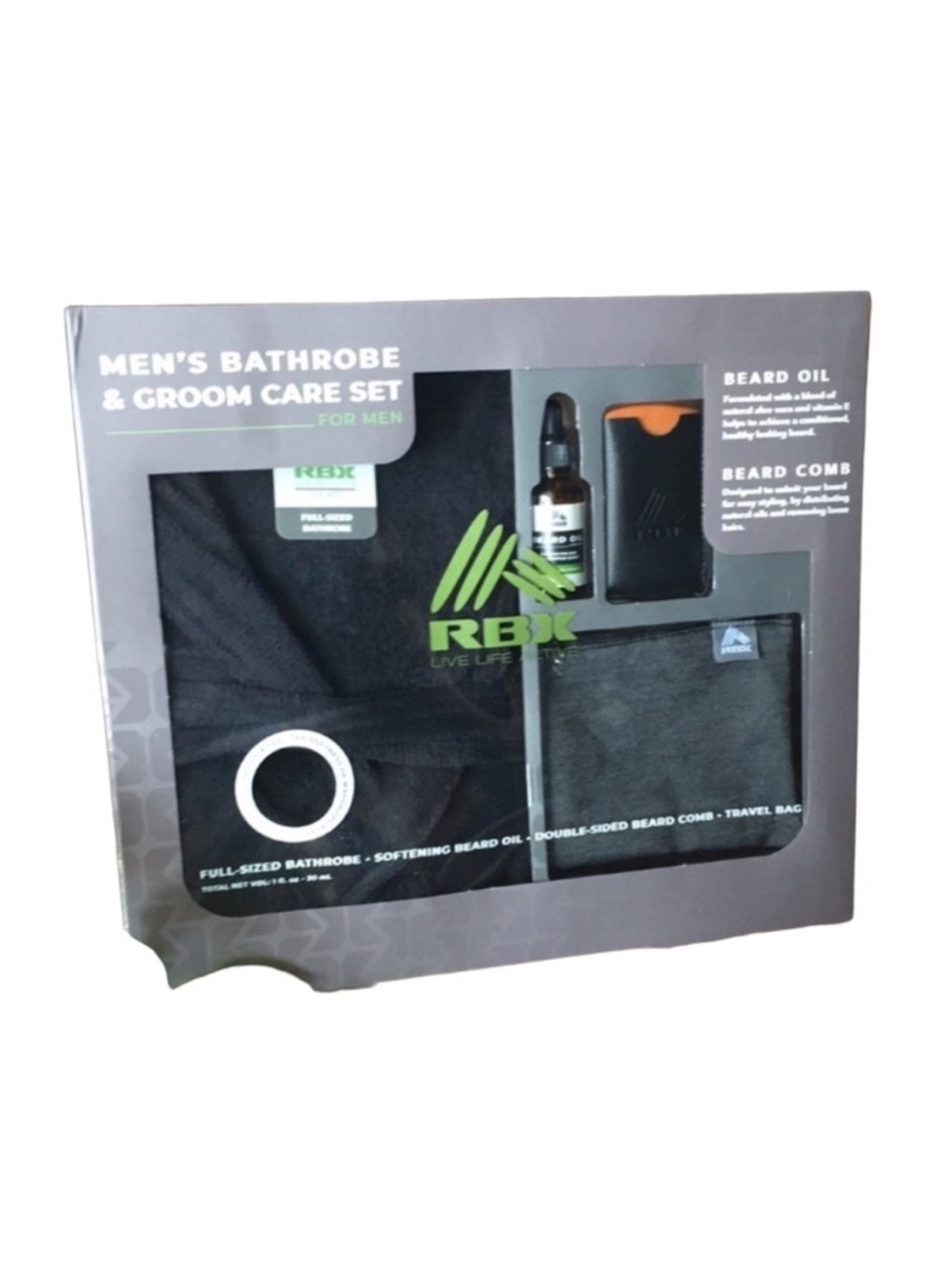 RBX Bathrobe And Grooming Set - Picture 1 of 9